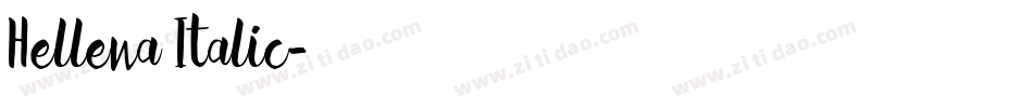 Hellena Italic字体转换